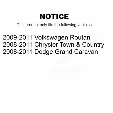 Kugel Rear Wheel Bearing Hub Assembly For Chrysler Town & Country Dodge Grand Caravan Volkswagen 70-512360